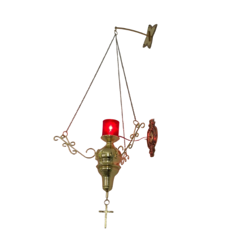 Lâmpada Do Santissimo Dourada Pencil Santissimo Igreja